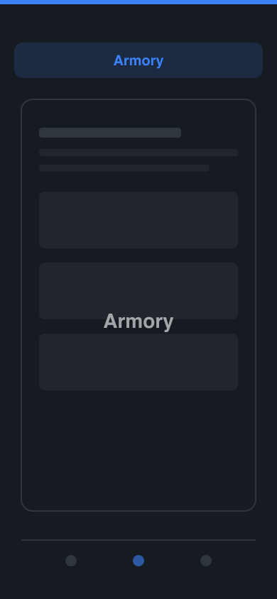 Ranger app Your Armory, Always Ready screen